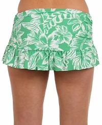La Blanca Women's Batiki Ruffled Swim Skirt