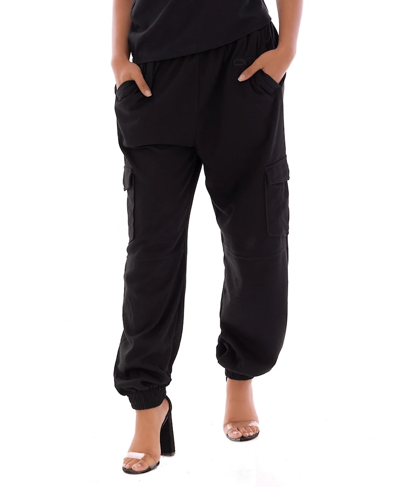 Dai Moda Women's Oversized Cargo Dm Jogger