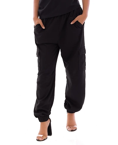 Dai Moda Women's Oversized Cargo Dm Jogger