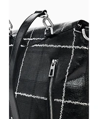 Desigual Women's Medium convertible checkered backpack