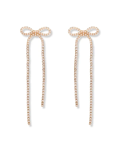 brook & york Adeline Gold Plated Bow Statement Earrings