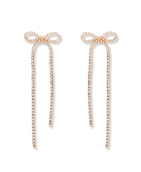 brook & york Adeline Gold Plated Bow Statement Earrings