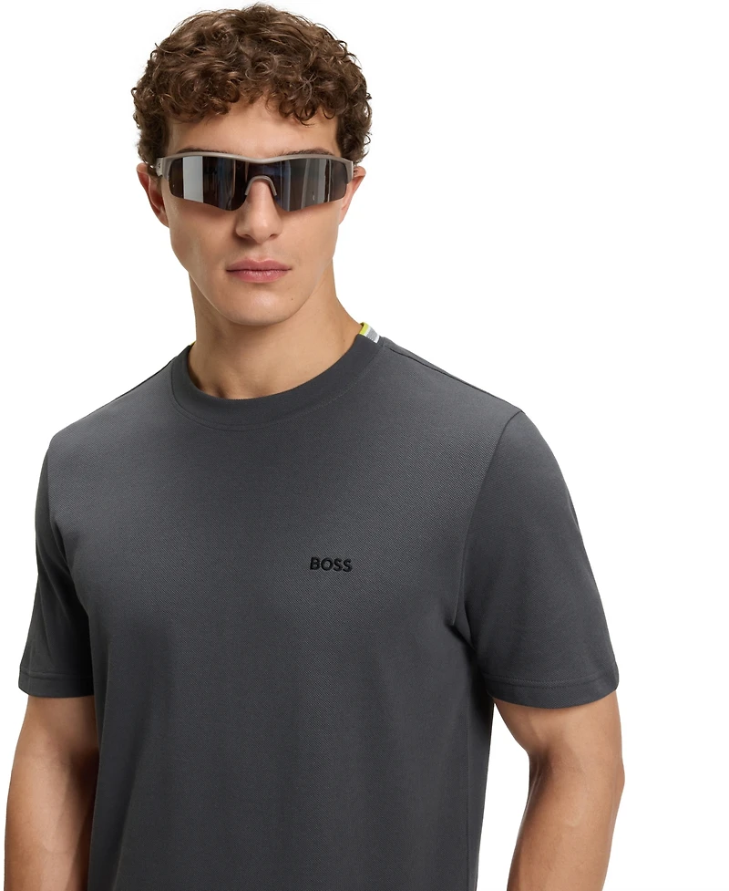 Boss by Hugo Men's Cotton-Pique Regular Fit T-Shirt
