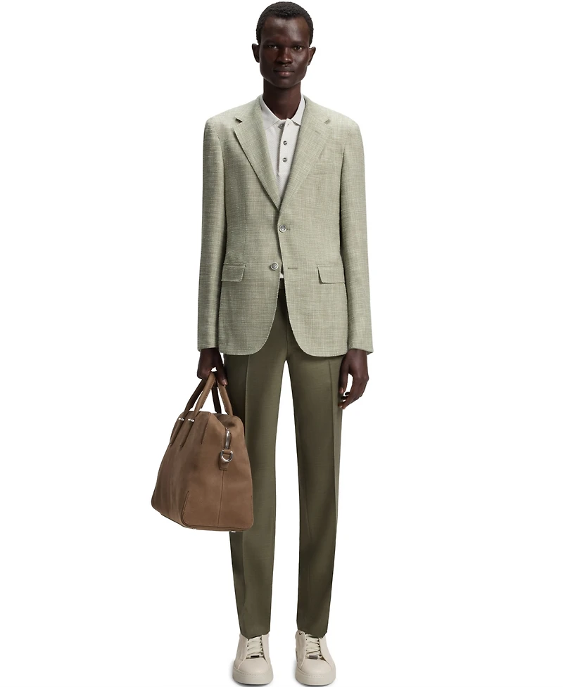 Boss by Hugo Men's Micro Pattern Regular-Fit Blazer