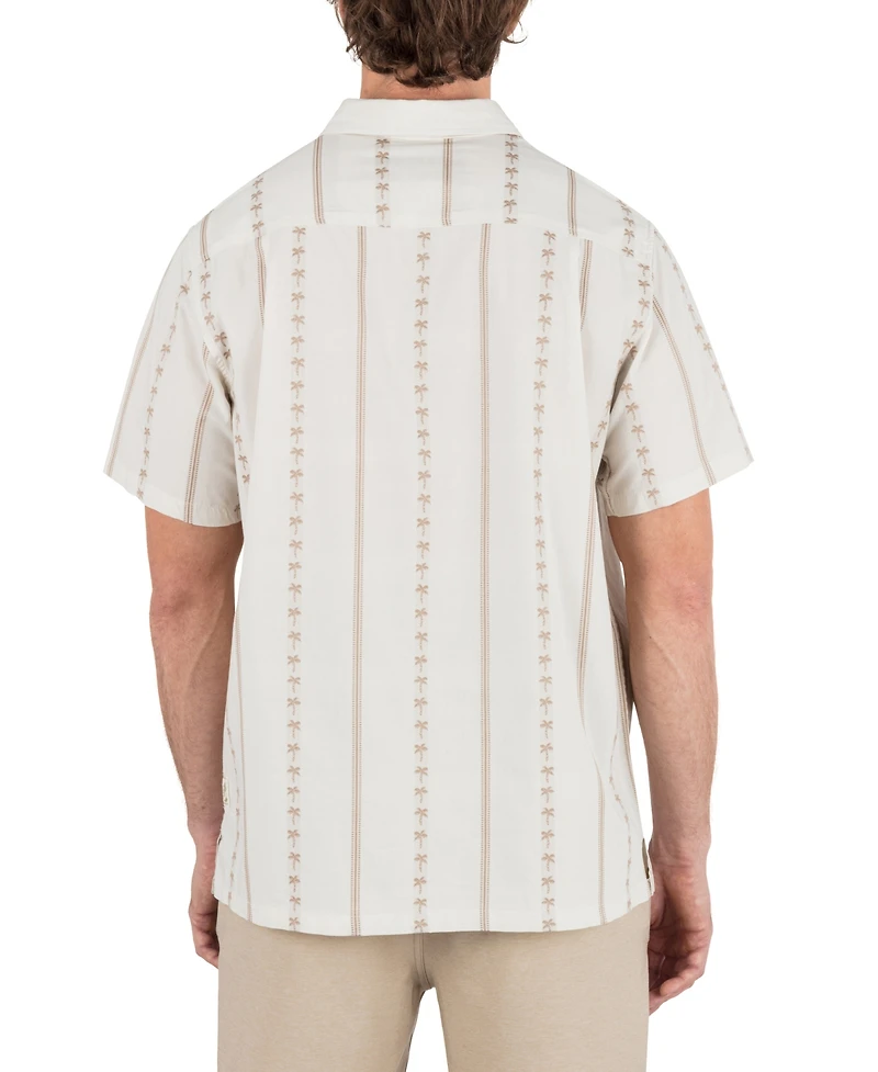 Hurley Men's Jacquard Rincon Short Sleeve Shirt