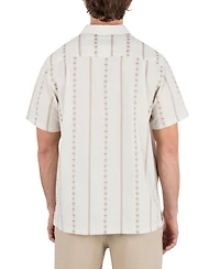 Hurley Men's Jacquard Rincon Short Sleeve Shirt