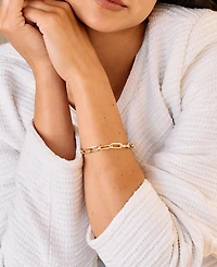 brook & york Gold Plated Colette Xl Chain Bracelet