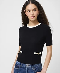 French Connection Women's Babysoft Short-Sleeve Top