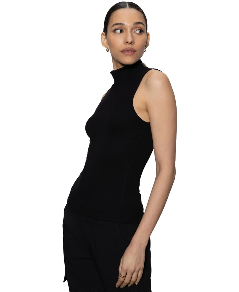 Sanctuary Essential Sleeveless Mock-Neck Sweater