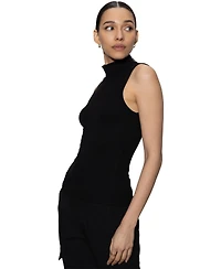 Sanctuary Essential Sleeveless Mock-Neck Sweater