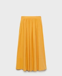Mango Women's Long Gathered Skirt