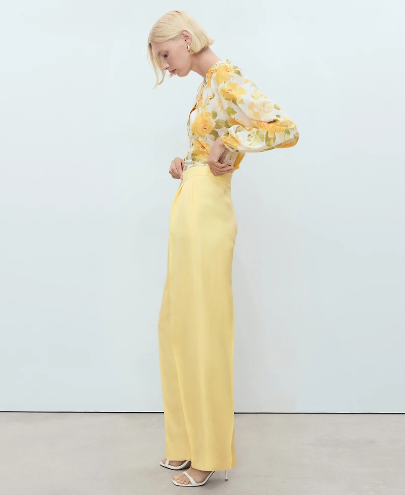 Mango Women's Straight-Fit Suit Pants