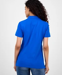 Nautica Jeans Women's Short-Sleeve Polo-Collar Shirt