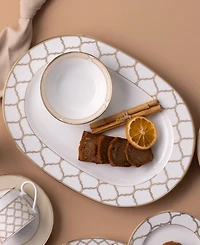 Noritake Eternal Palace Gold Oval Vegetable Bowl, 32 Oz