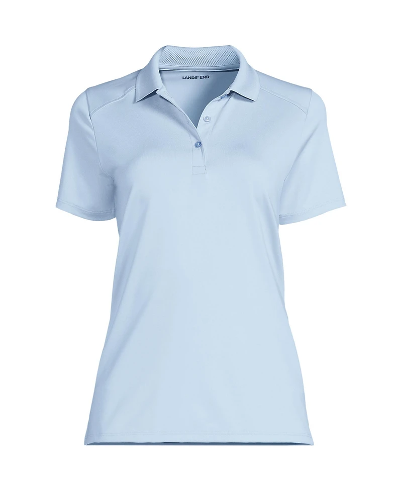 Lands' End Women's Short Sleeve Feminine Fit Rapid Dry Polo Shirt