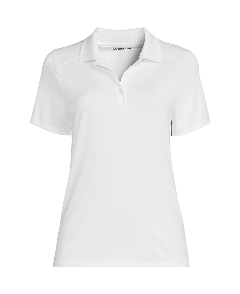 Lands' End Women's Short Sleeve Feminine Fit Rapid Dry Polo Shirt