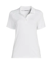 Lands' End Women's Short Sleeve Feminine Fit Rapid Dry Polo Shirt