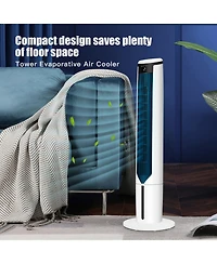Costway 3-In-1 Evaporative Air Cooler 41'' Portable Tower Fan Humidifier