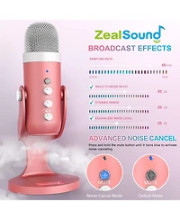ZealSound Gaming Usb Microphone k66p and d65p Furry Cover Bundle