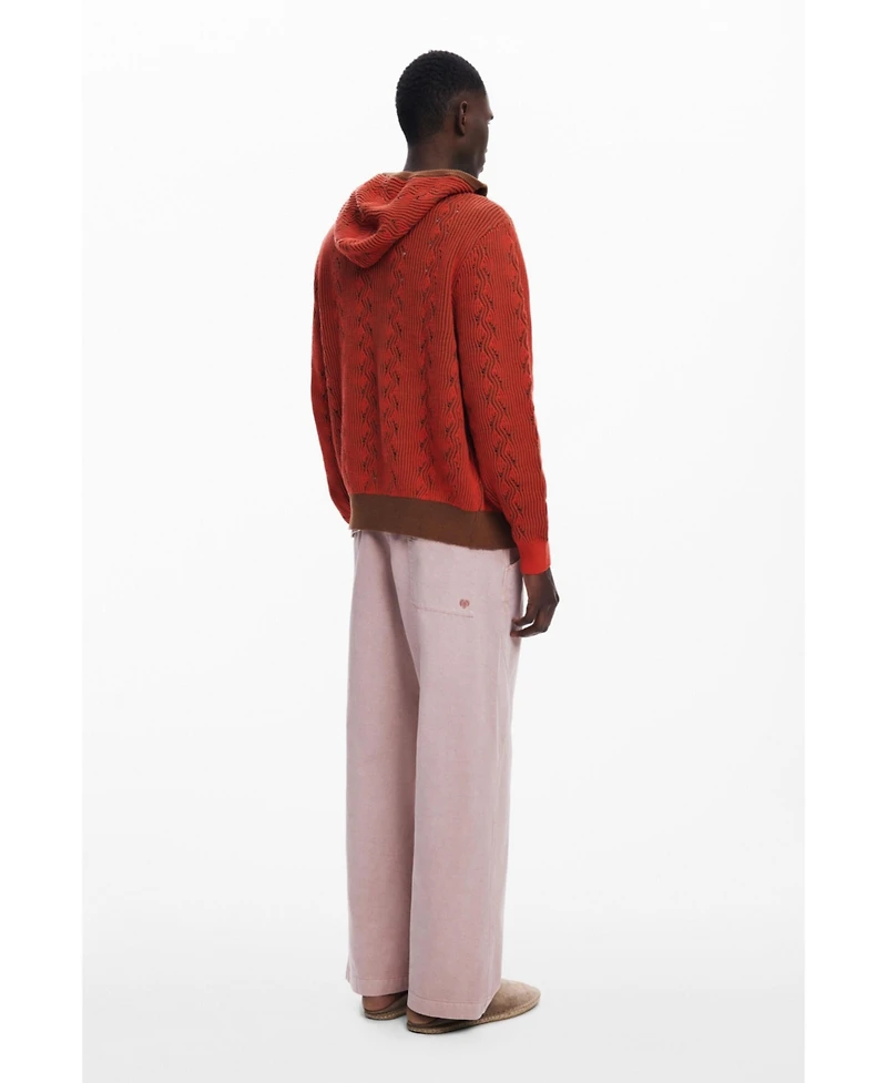 Desigual Men's Zip-knit sweater