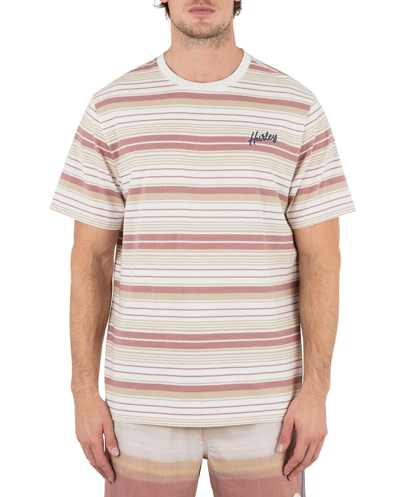 Hurley Men's Naturals Stripe Short Sleeve T-Shirt
