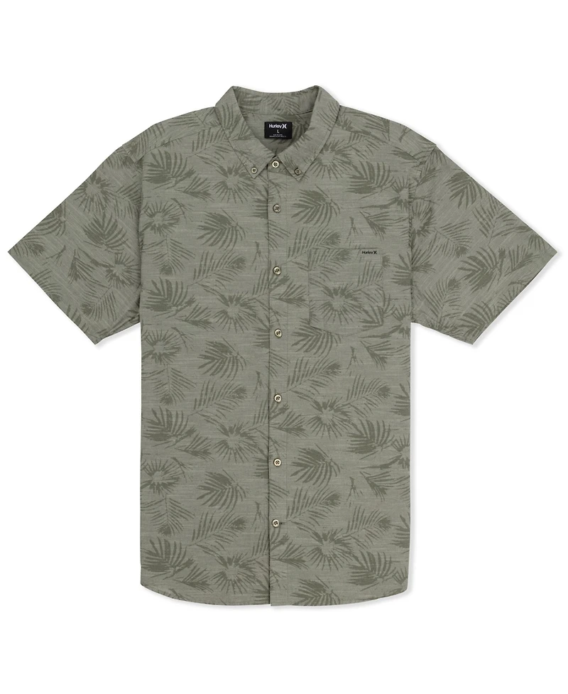 Hurley Men's One and Only Stretch Print Short Sleeve Shirt