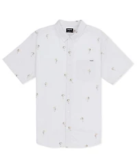 Hurley Men's One and Only Stretch Print Short Sleeve Shirt