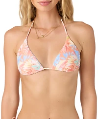 O'Neill Juniors' Almeria Tropical Venice Reversible Triangle Bikini Top
