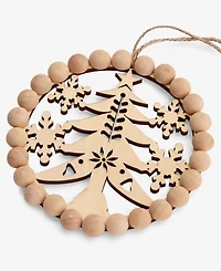 Holiday Lane Nordic Wonderland Wooden Tree Ornament, Macy's Exclusive