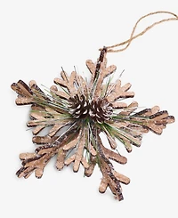Holiday Lane Nordic Wonderland Rustic Snowflake Ornament, Macy's Exclusive
