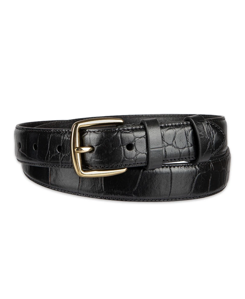 Cole Haan Women's Classic Square Buckle Leather Trouser Belt