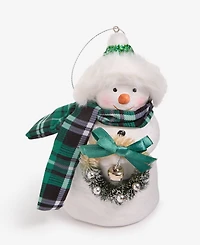 Holiday Lane Enchanted Emerald Snowman Ornament, Macy's Exclusive