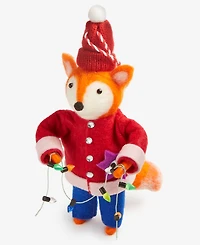 Holiday Lane Tiny Tidings Fabric Fox Ornament, Macy's Exclusive