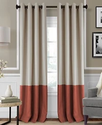 Elrene Home Fashions Braiden Color Block Blackout Window Curtain