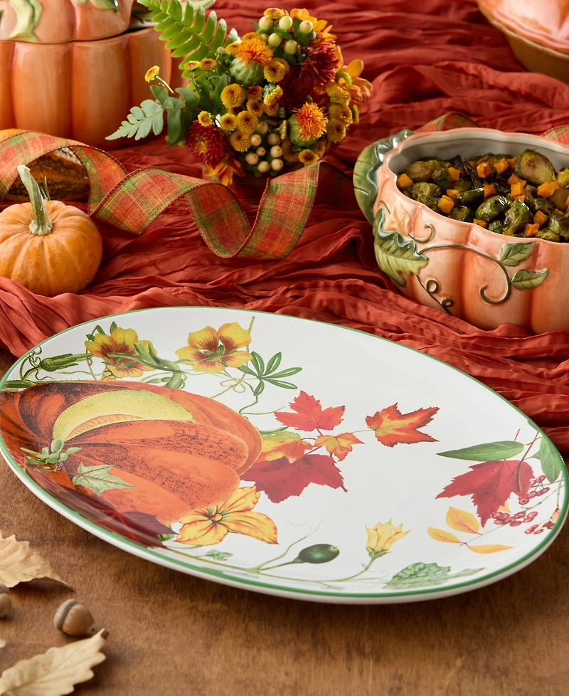 Certified International Harvest Fields Oval Platter