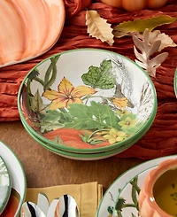 Certified International Harvest Fields Soup Bowls, Set of 4