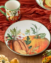 Certified International Harvest Fields Dinner Plates, Set of 4