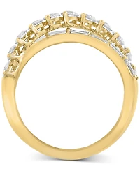 Effy Lab Grown Diamond Crisscross Ring (1-3/8 ct. t.w.) in 14k Yellow Gold