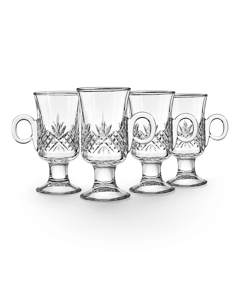 Godinger Dublin Set of 4 6oz Irish Coffee Mugs