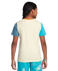 Nike Big Kids Sportswear Colorblocked Cotton T-Shirt