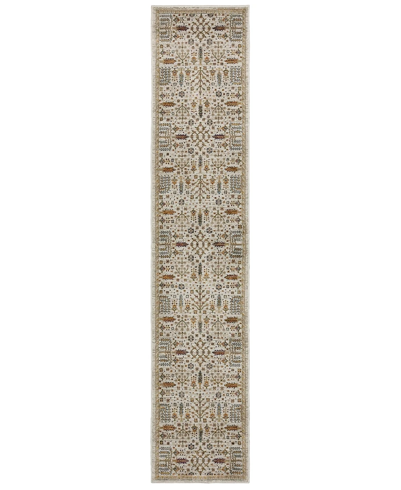 Oriental Weavers Andorra 2449B 2'6"x12' Runner Area Rug