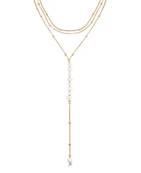 Ettika Coastal Mother of Pearl Lariat Necklace