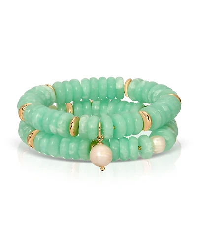 Ettika Saint Tropez Stretch Bracelet Set