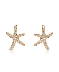 Ettika Pave Starfish Statement Earrings