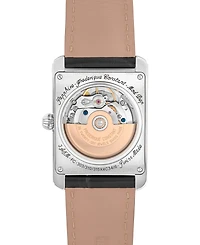 Frederique Constant Men's Swiss Automatic Carree Leather Strap Watch 30mm