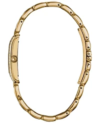 Frederique Constant Women's Swiss Carree Diamond (3/8 ct. t.w.) Gold-Tone Stainless Steel Bracelet Watch 23mm