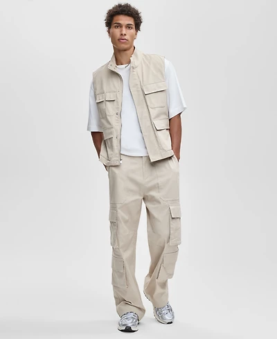 Mode of One Men's Relaxed Canvas Cargo Pants, Macy's Exclusive