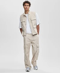 Mode of One Men's Relaxed Canvas Cargo Pants, Macy's Exclusive