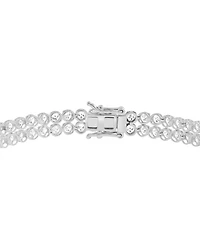 Effy Lab Grown Diamond Double Row Bracelet (6-1/20 ct. t.w.) 14k White Gold (Also Yellow Gold)