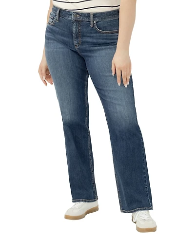 Silver Jeans Co. Plus Elyse Mid Rise Comfort Fit Bootcut